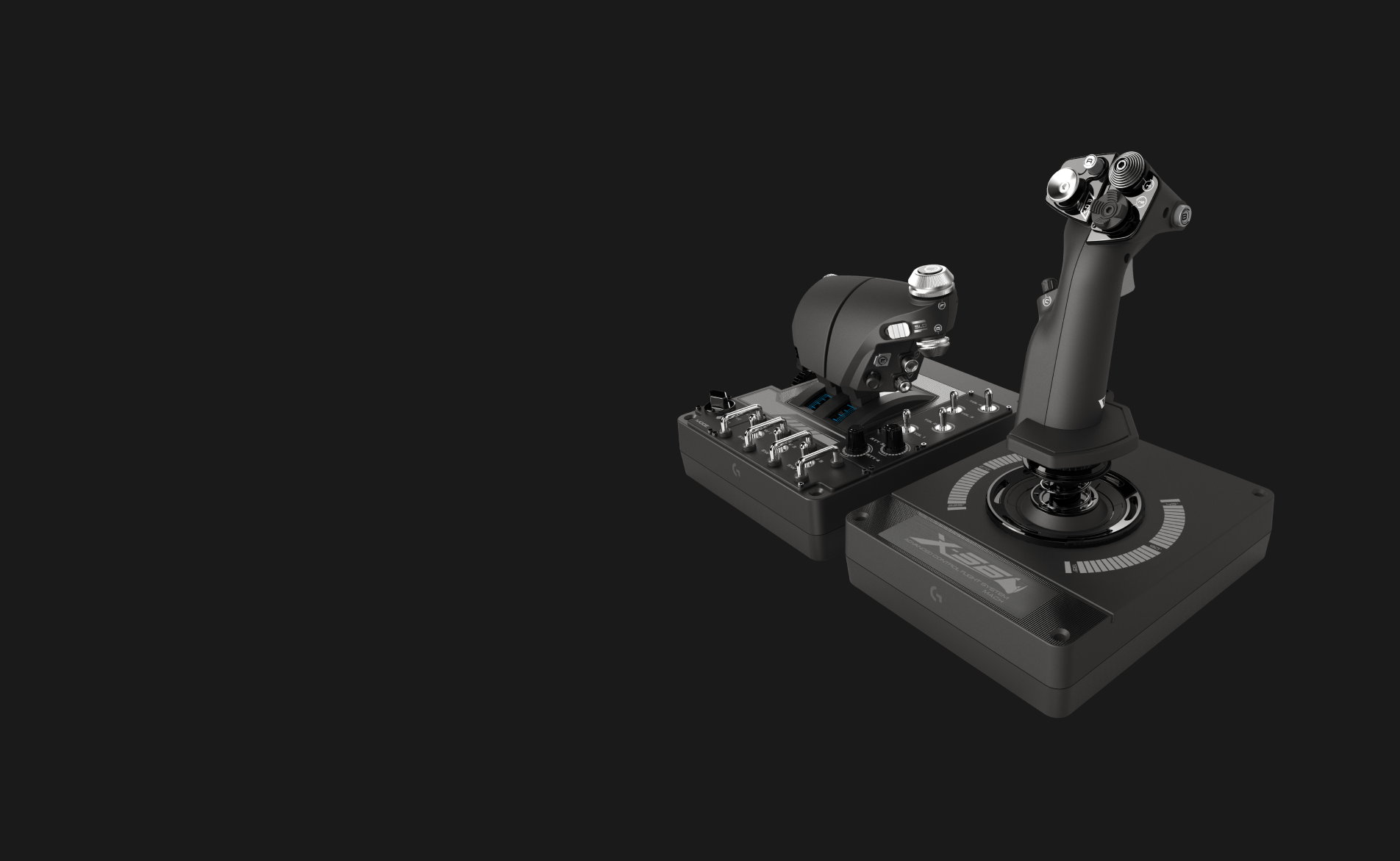 Saitek フライトシュミレーター用コントローラー 操縦桿工房製