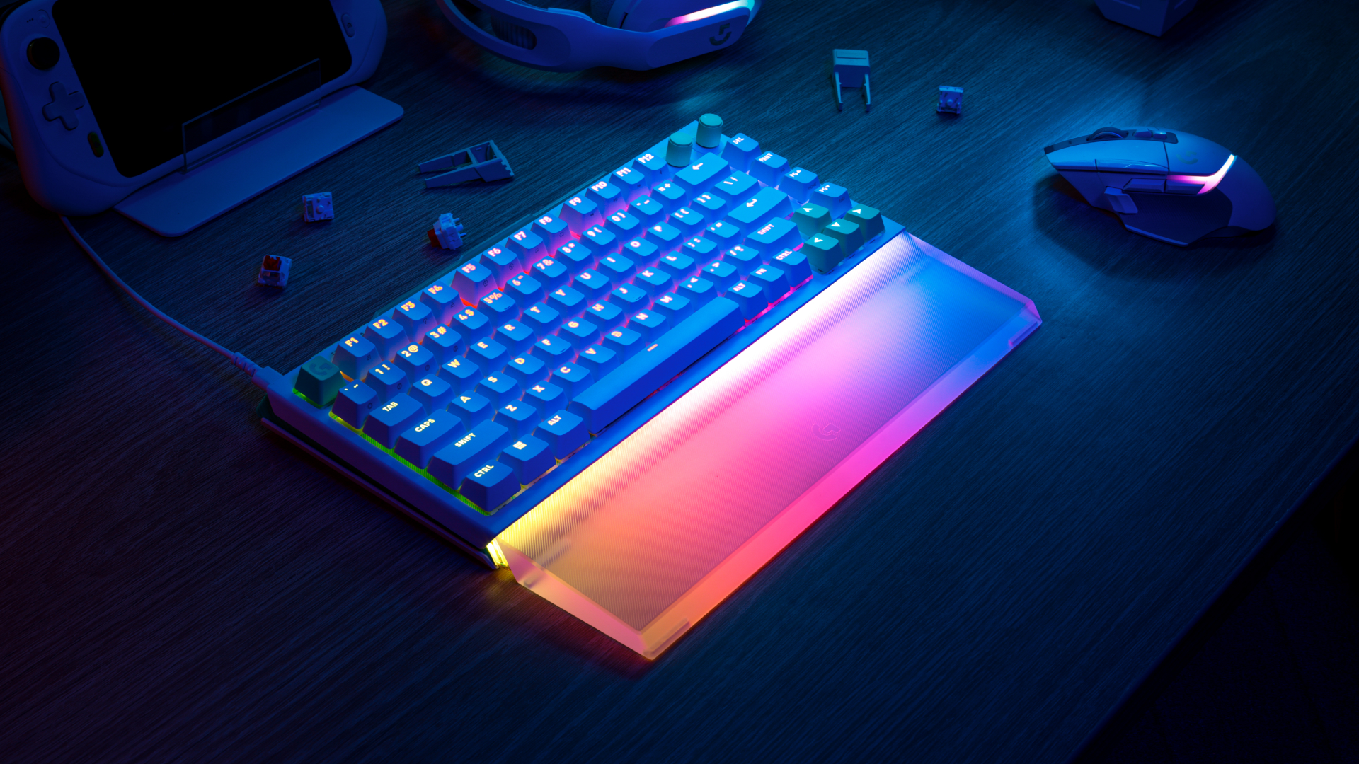 G512 X Palm Rest RGB アクリル製リストレスト | ロジクール G