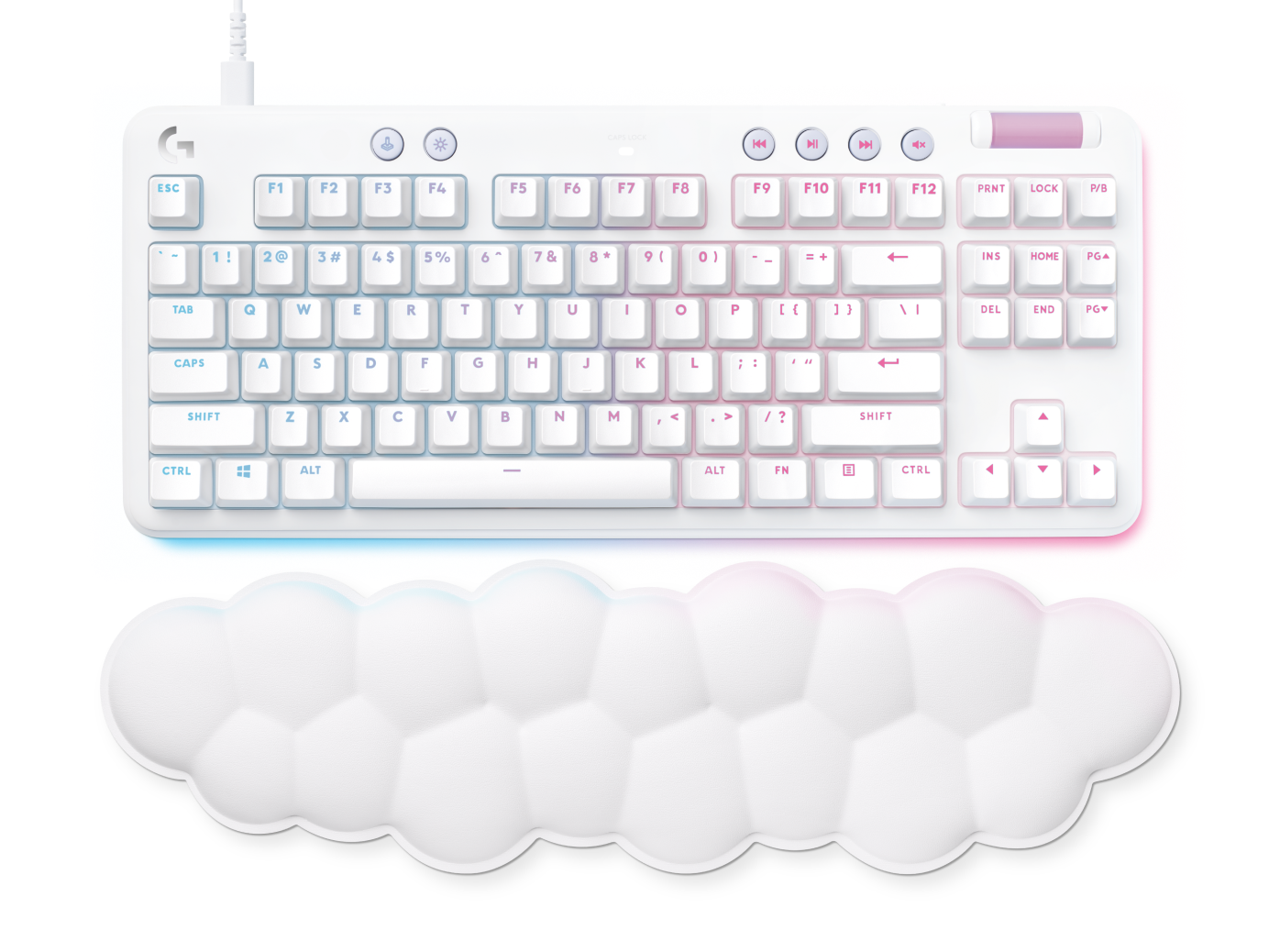 Logicool G713ゲーミンクキーボードリニア RGB ホワイト 保証書付 G713 TKLメカニカル ゲーミング キーボード（RGB搭載