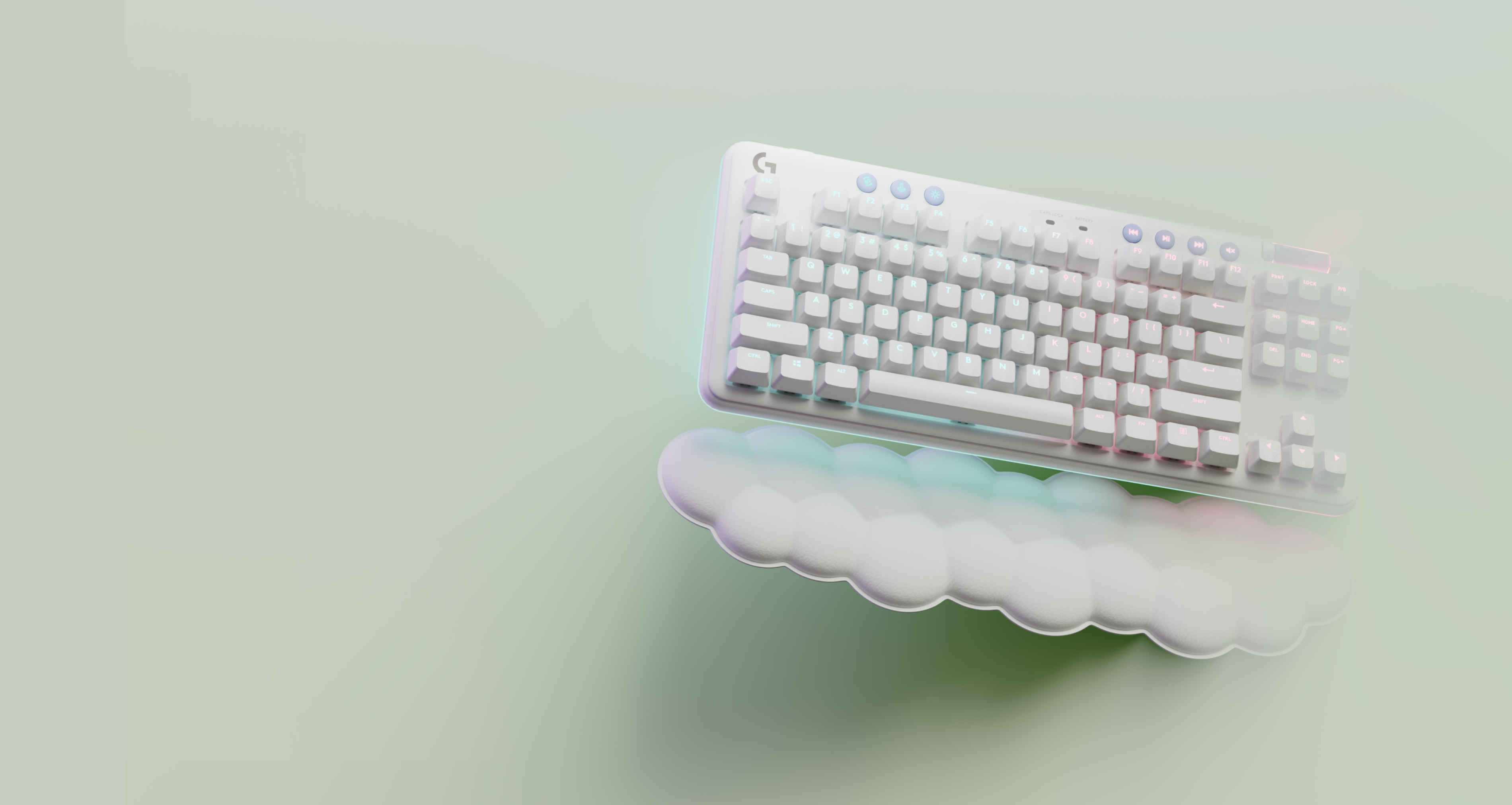 あお　logicool G715 ワイヤレスゲーミングキーボード(リニア) G715 TKLメカニカル ワイヤレス キーボード（RGB搭載
