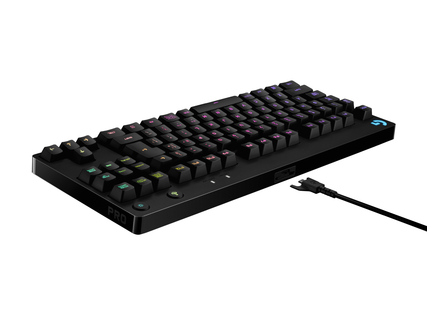 LOGICOOL PRO テンキーレス RGBキーボード ロジクールG PROキーボード - テンキーレス ポータブル ゲーミング