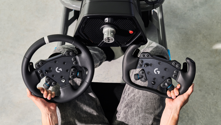 0326 ロジクール logiteah Racing Wheel レージングホイール ハンドル ペダル スティック ※動作未確認 ゲーム機周辺機器 S162 佐120 1823 Logitech ロジテック Gプロ レーシングホイールPC