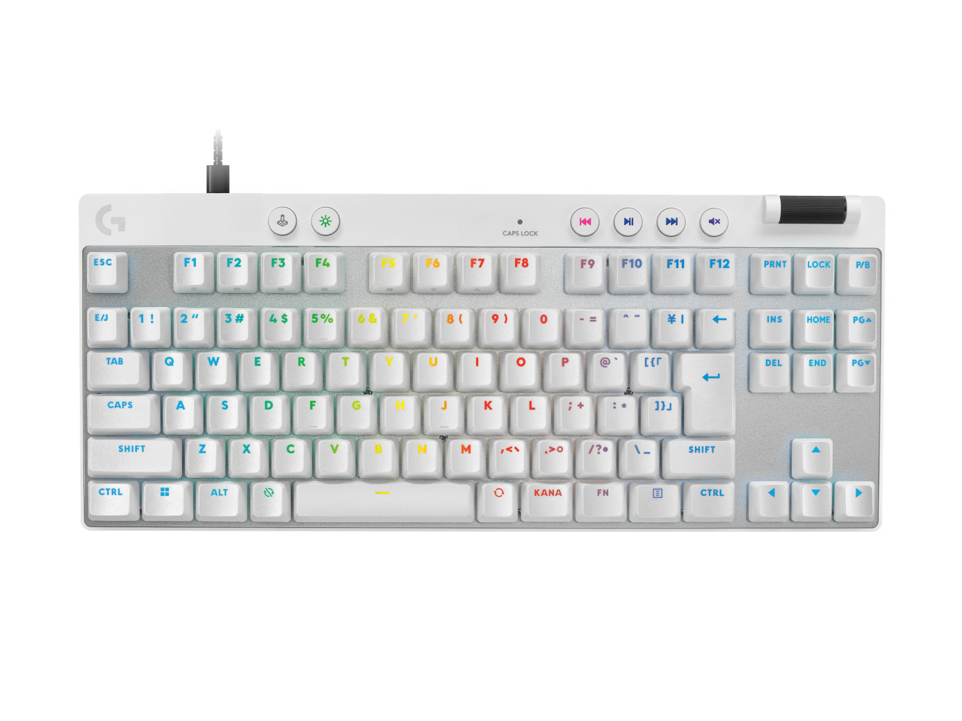 Logicool PRO X TKL RAPID G-PKB- (ホワイト） PRO X TKL RAPID ゲーミングキーボード｜ロジクール G