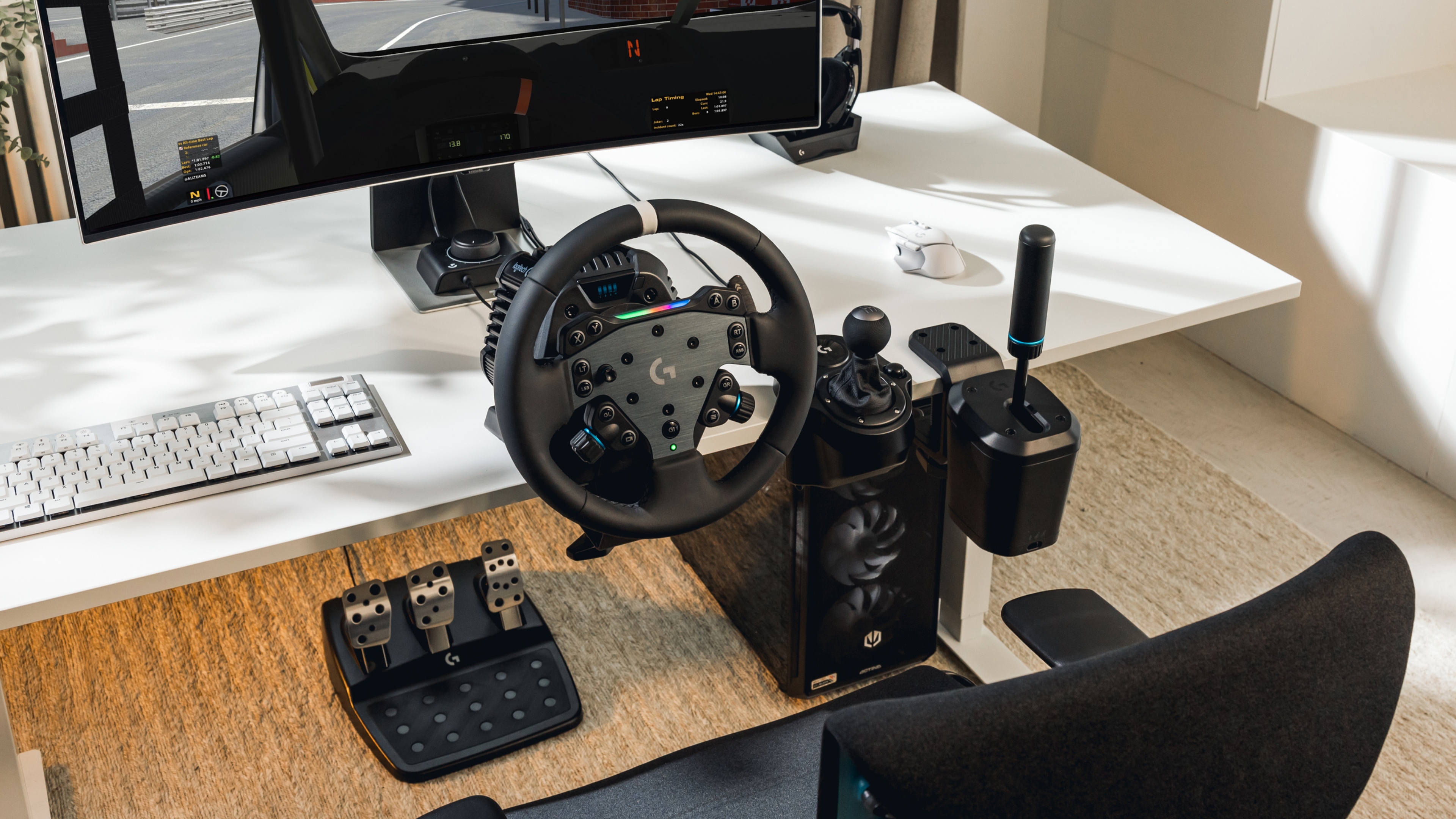 LogicoolGハンコンRS50 BASE 8 Nmダイレクトドライブベース RS50 Base - ダイレクトドライブ レーシングホイールベース | ロジクール G