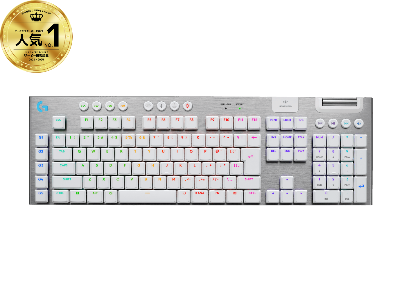 ロジクール G915 X LIGHTSPEED リニア ロジクール G915 X LIGHTSPEED 薄型ワイヤレスゲーミング